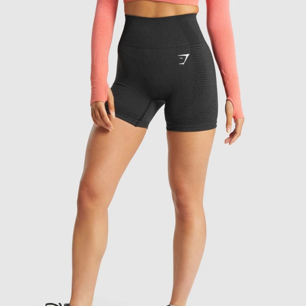 Gymshark Vital Seamless 2.0 Shorts ( Black Marl )